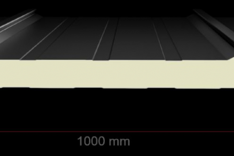 Pannello solare da tetto a 4 nervature